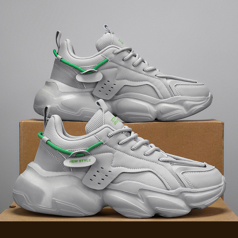 Men's Fashion Leather City Walking Sneakers