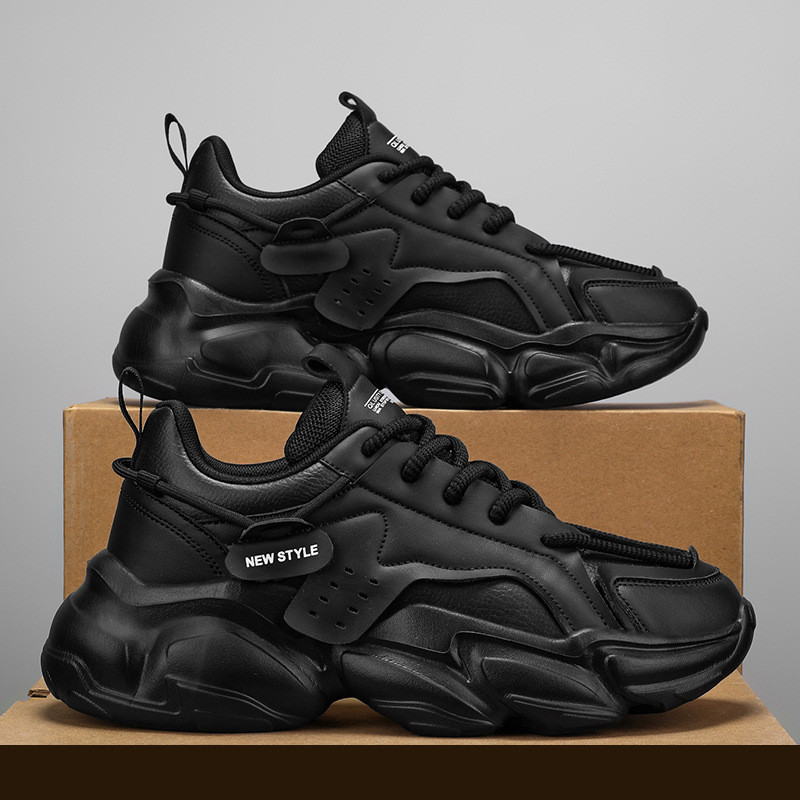 Men's Fashion Leather City Walking Sneakers