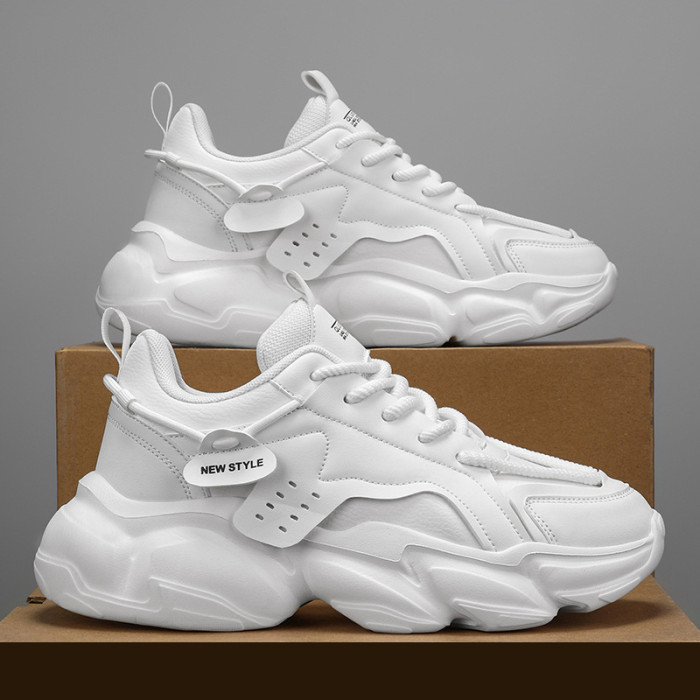 Men's Fashion Leather City Walking Sneakers