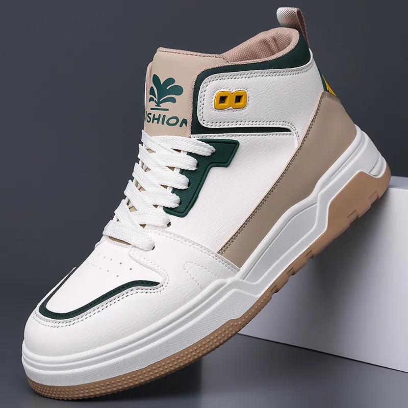 Men's Women's Fashion Leather Casual Sneakers