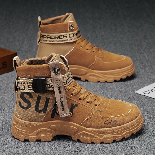 Men's Fashion Leather Hiking Boots
