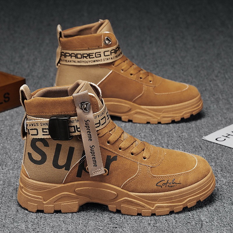 Men's Fashion Leather Hiking Boots
