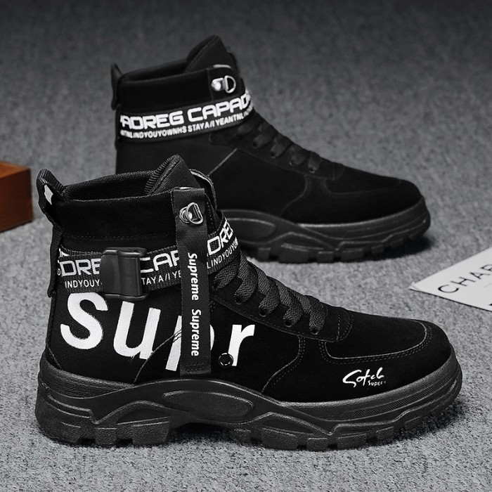 Men's Fashion Leather Hiking Boots