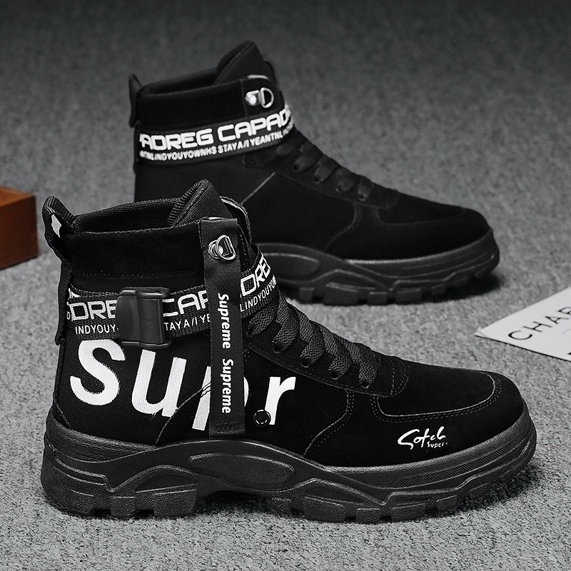 Men's Fashion Leather Hiking Boots
