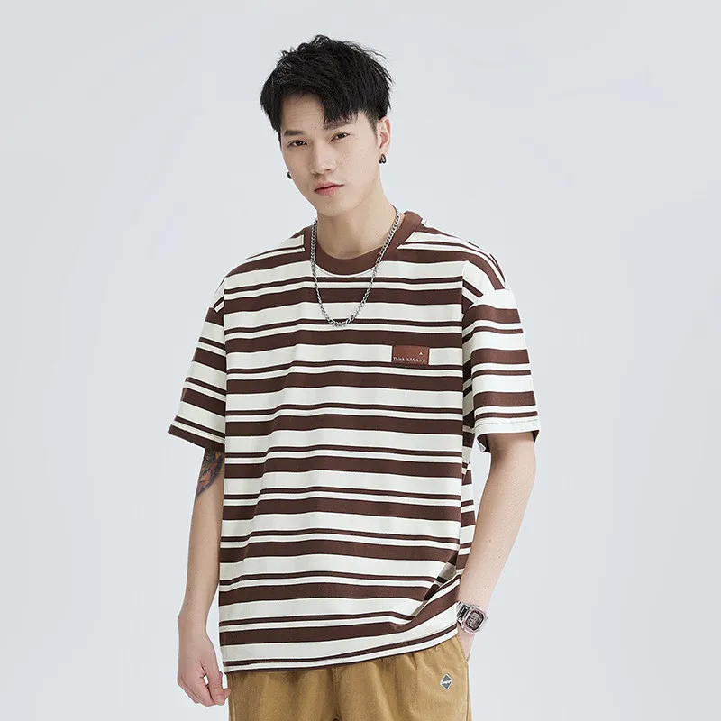 Men's Fashion Cotton Stripes T-shirt
