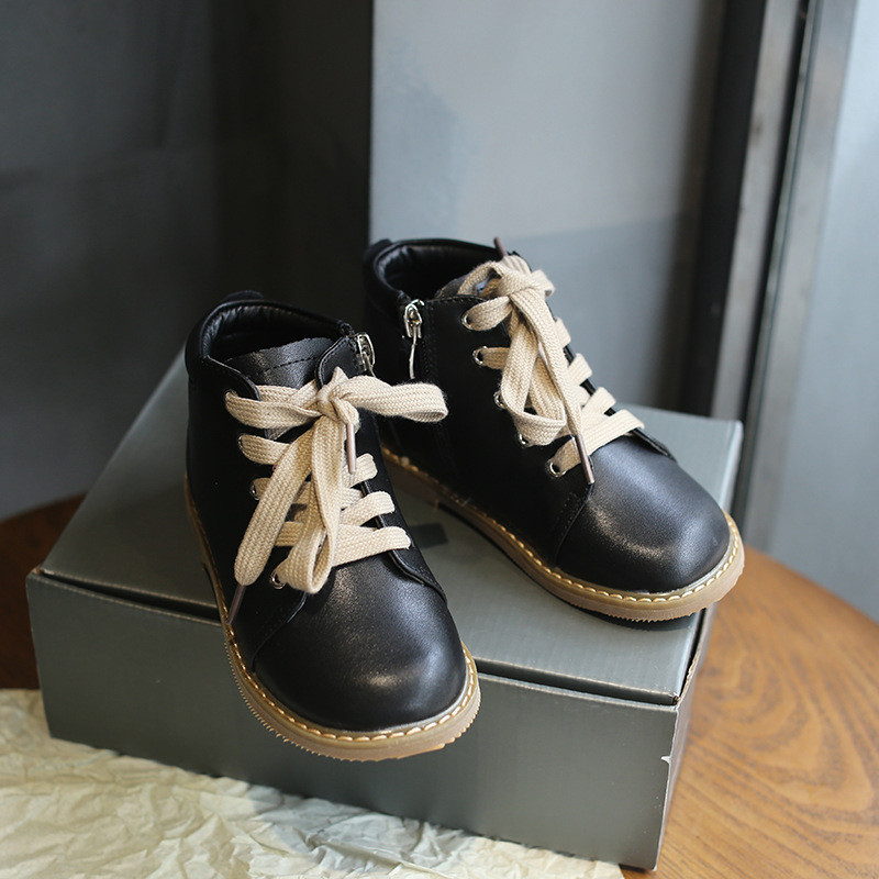 Children's Fashion Leather Casual Boots