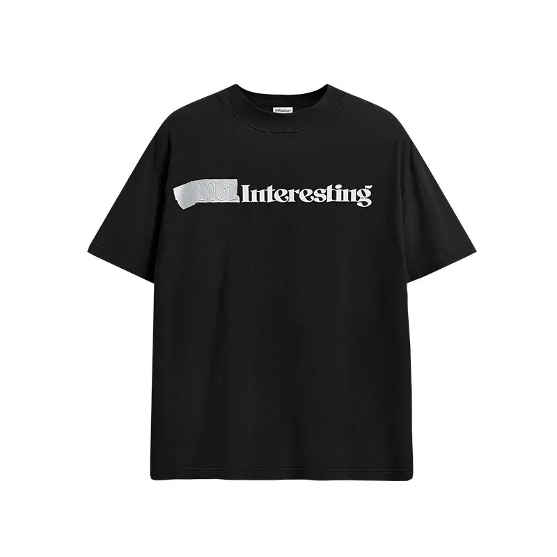 Men's Fashion Summer Simple Letter T-shirt