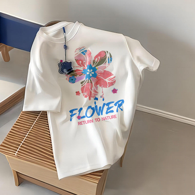 Women's Fashion Summer Flower T-shirt