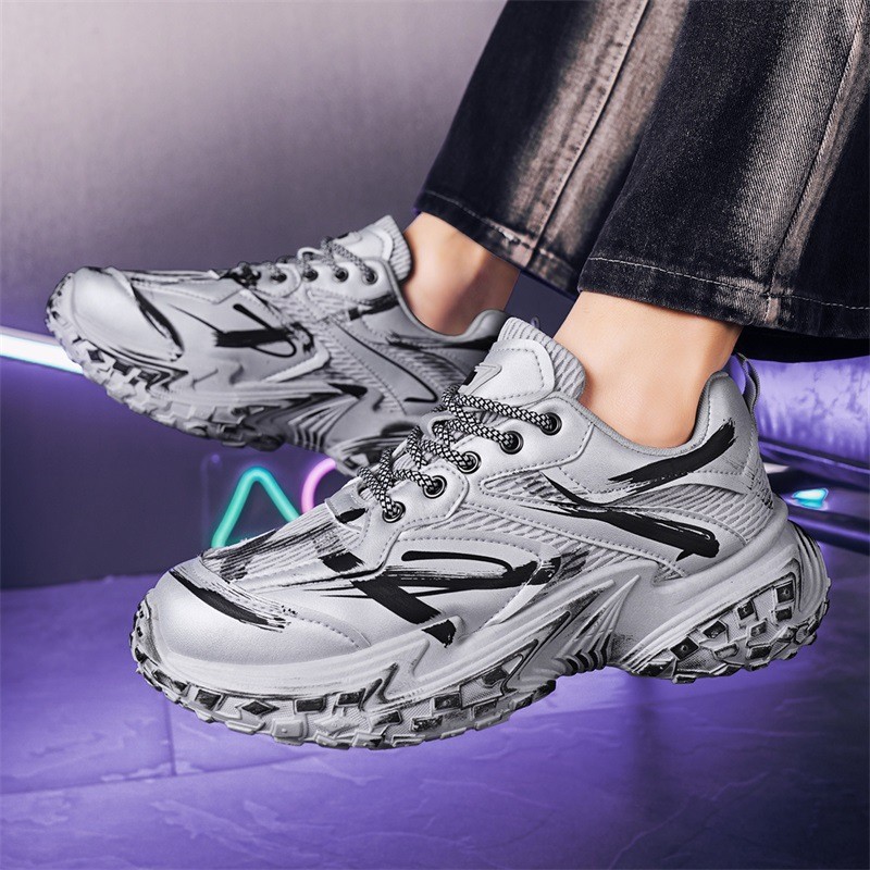 Men's Women's Fashion Graffiti Chunky Casual Shoes