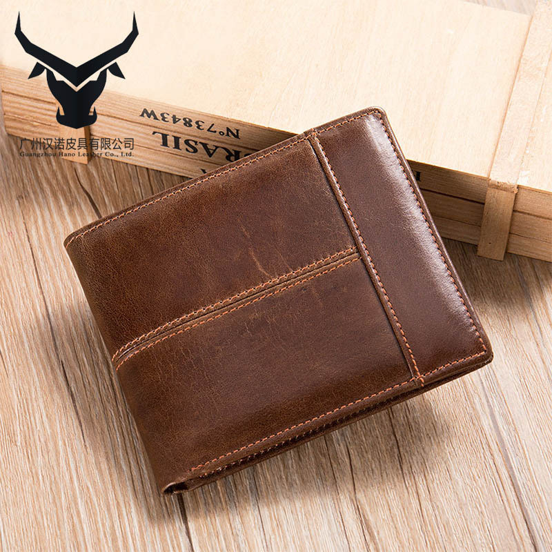 Men's Fashion Leather Card Coin Wallet