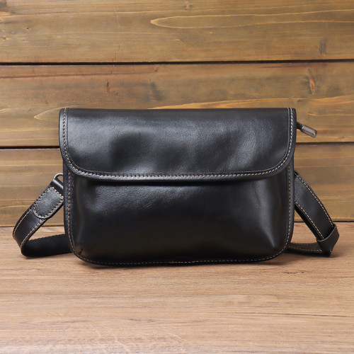 Men's Fashion True Leather Classic Shoulder Bag