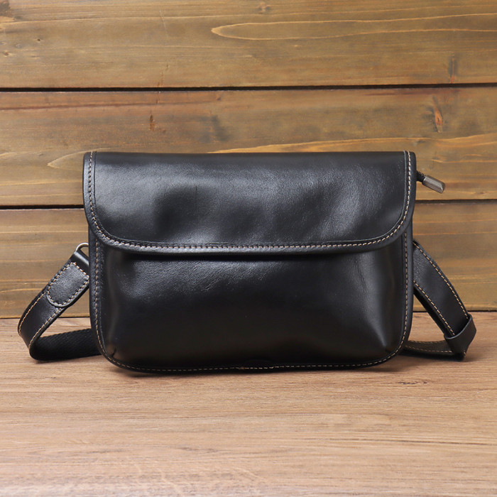 Men's Fashion True Leather Classic Shoulder Bag