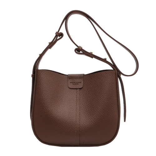 Women's Fashion Classic Leather Brown Shoulder Bags