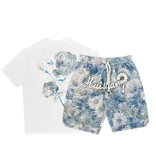 Men's Fashion Summer T-shirt Shorts Sets