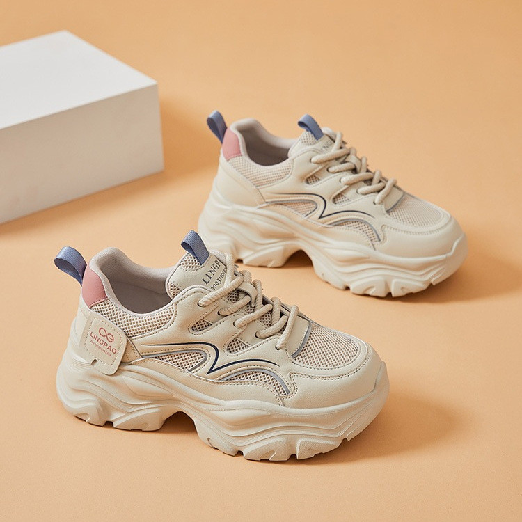 Women's Fashion High Heel Casual Sneakers