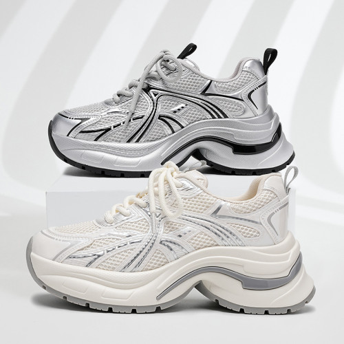 Men's Women's Fashion High Heel Casual Sneakers
