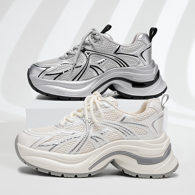 Men's Women's Fashion High Heel Casual Sneakers