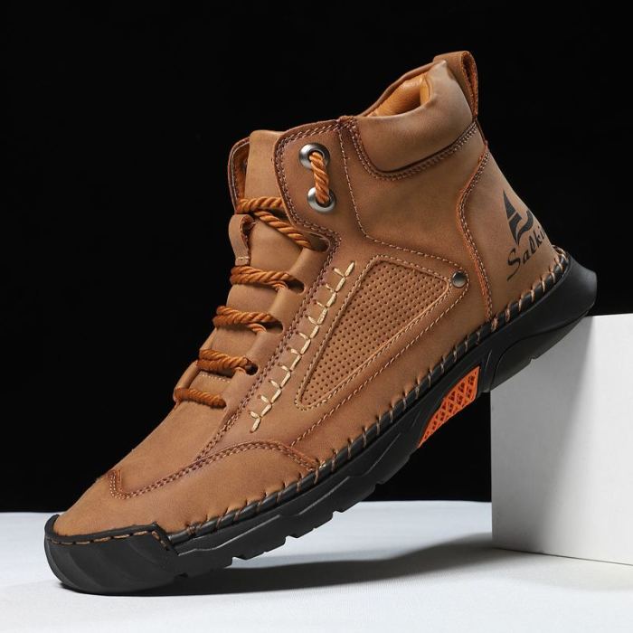 Men's Fashion Leather Outdoor Sneakers
