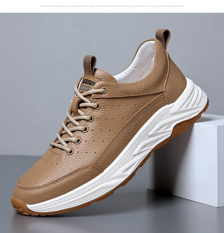 Men's Women's Fashion High Quality Leather Sneakers