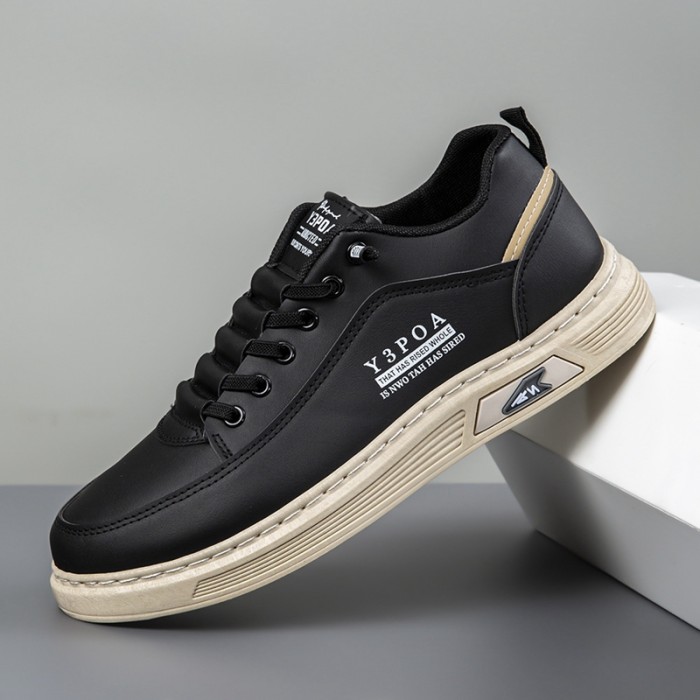 Men's Fashion Leather Flat Casual Shoes