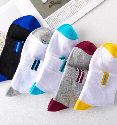 Men's Women's Cotton Daily Socks 6 patch 