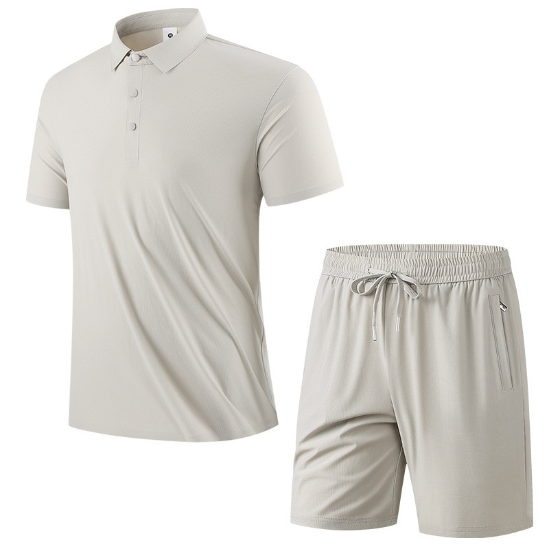 Men's Fashion Summer Polo Shorts Suits