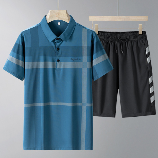 Men's Fashion Summer T-shirt Shorts Suits