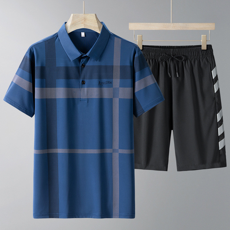 Men's Fashion Summer T-shirt Shorts Sets