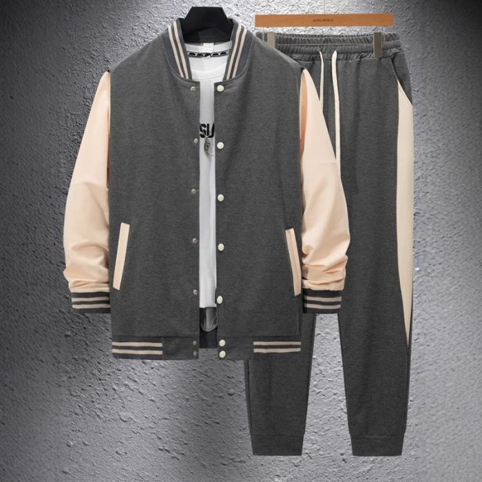 Men's Fashion Winter Jacket Pants Sets