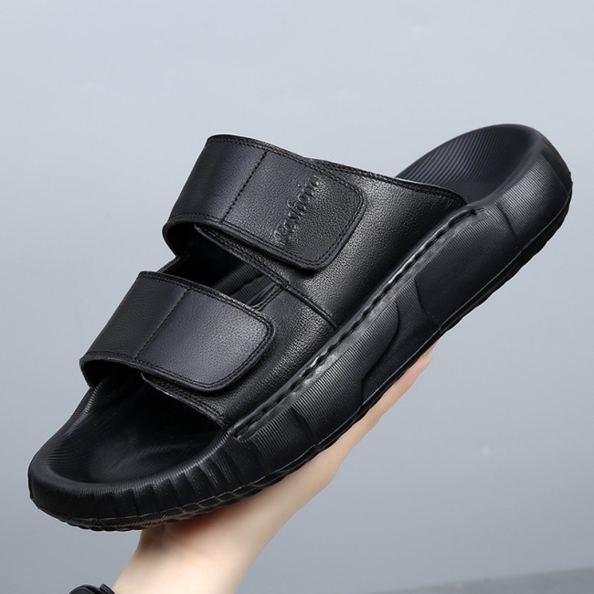 Men's Fashion Summer Leather Slippers