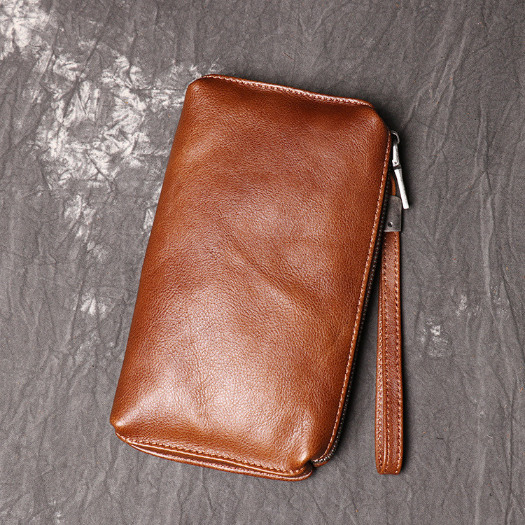 Men's Fashion High Leather Clutch Bag