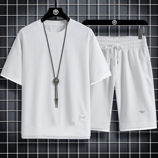 Men's Fashion Summer T-shirt Shorts Sets
