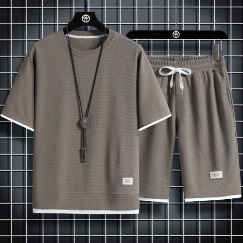 Men's Fashion Summer T-shirt Shorts Sets