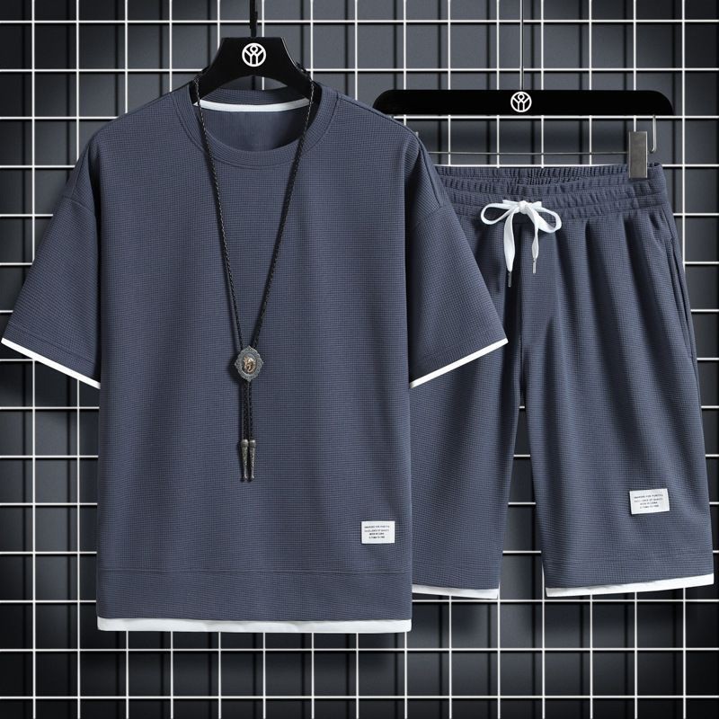 Men's Fashion Summer T-shirt Shorts Sets