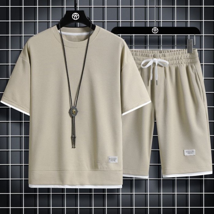 Men's Fashion Summer Sports T-shirt Sets