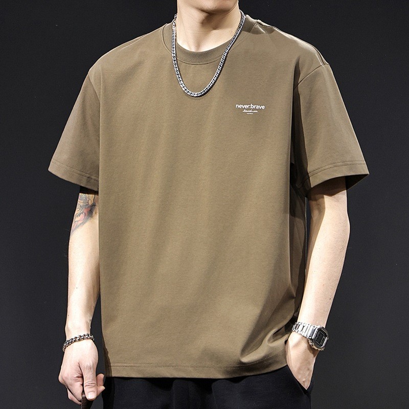 Men's Fashion Summer Cotton Basic T-shirt