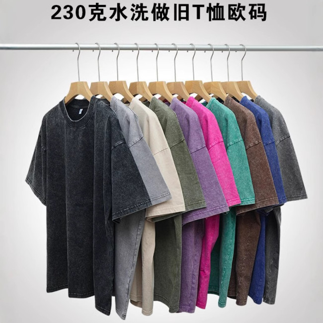 Men's Fashion Summer Thick Cotton T-shirt