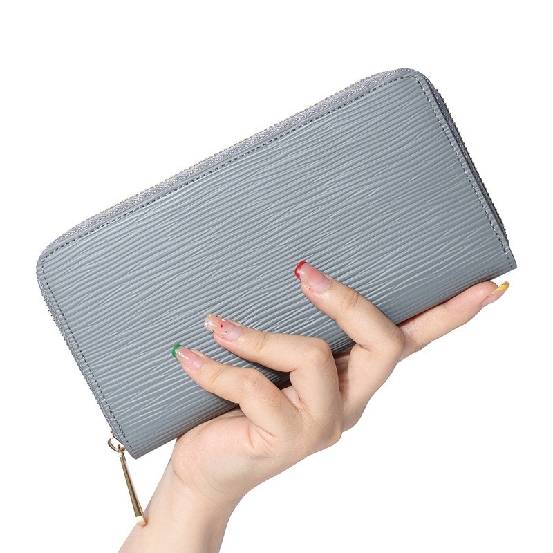Men's Women's Fashion Leather Long Wallets
