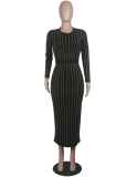 Plus Size Sexy Full Sleeve Hot Diamond Dress MA-147