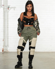 Casual Trousers Pocket Long Cargo Pants YH-5134