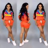 Casual Tracksuit Hooded Two Piece Shorts Set LSD-8292