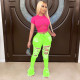 Plus Size 4XL Denim Ripped Hole Flared Jeans Pants LSD-8707