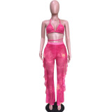Sexy Printed Mesh Two-piece Set With Underpants ORY-5117-1