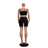 Casual Tube Top Shorts Two Piece Set TR-1028