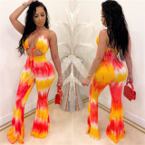 Fahion Sexy Slim Printed Jumpsuit LSL-6346-1