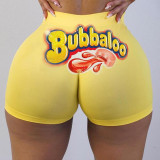 Plus Size Printed Sexy Skinny Mini Shorts SHD-9311