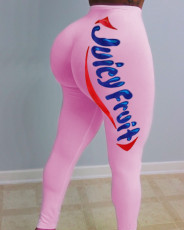 Sexy Printed Skinny Yoga Long Pants SHD-9318