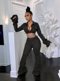 New Coat + Trousers Solid Color Two-piece Suit HMS-5267-1