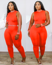 Sexy Sleeveless Solid One Piece Jumpsuits SHD-9325
