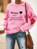 Fashion Casual Long Sleeve Pullover Print Sweatshirt LUO-3110
